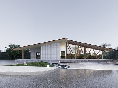 新中式中式展览馆建筑 新中式展览馆 新中式文化馆 新中式博物馆 新中式游客中心 新中式办公楼