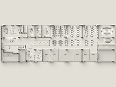 现代整体办公空间 办公 直播 网红 展厅 施工图