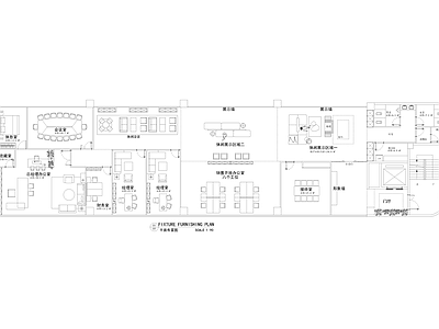 现代整体办公空间 办公室 展厅 休息室 老板办公 施工图