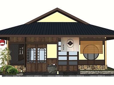 日式木屋 日式建筑 日式茶室外立面