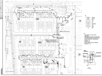 示范区景观 住宅小区给水施工 绿化给 施工图