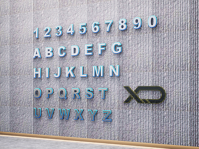现代简约标识标牌 logo 标识 门牌 数字 字母