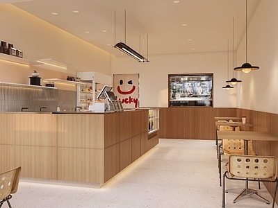 现代奶油甜品面包店 蛋糕店 甜品店 面包店