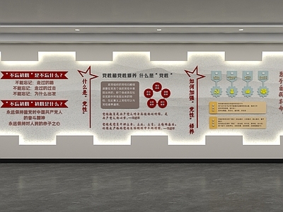 现代文化墙 党建文化墙 党建室 党员活动室 党建走廊文化墙 社区文化墙