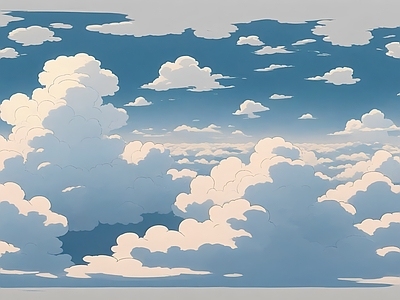 现代天空HDR 云彩动漫天空