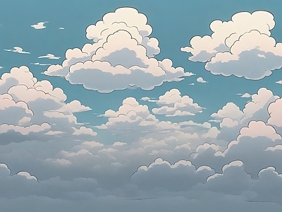 现代天空HDR 云彩动漫天空