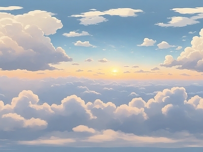 现代天空HDR 云彩动漫天空