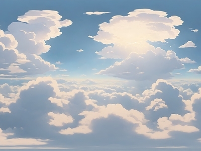 现代天空HDR 云彩动漫天空