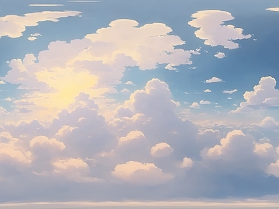 现代天空HDR 云彩动漫天空