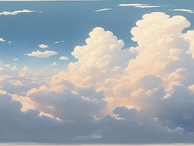 现代天空HDR 云彩动漫天空