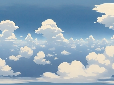 现代天空HDR 云彩动漫天空