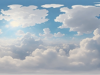 现代天空HDR 云彩动漫天空