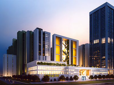 现代商业街 商业综合体 商业街 商业建筑 网红文创街