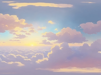 现代天空HDR 云彩动漫天空