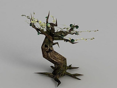 现代魔兽世界游戏场景树木装饰