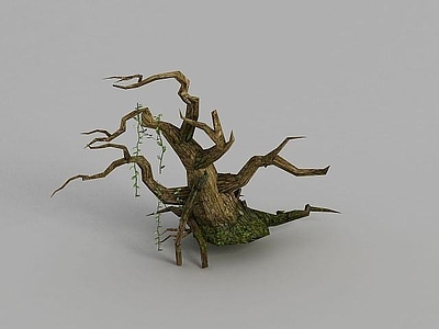 现代魔兽世界游戏场景树木装饰