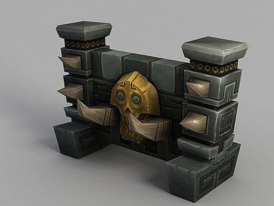 现代魔兽世界游戏场景装饰