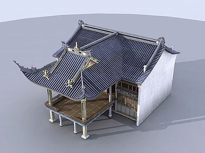 现代古建戏台建筑