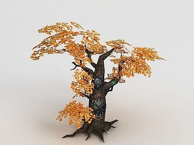 现代魔兽世界游戏场景树木装饰
