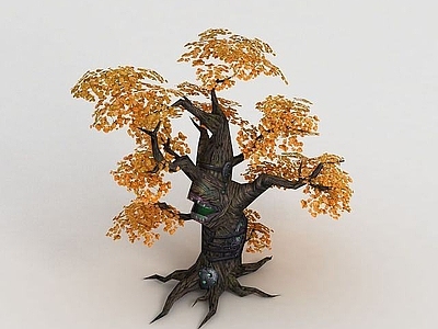 现代魔兽世界游戏场景树木装饰