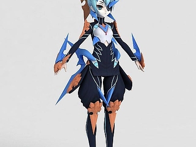 现代动漫美女人物形象