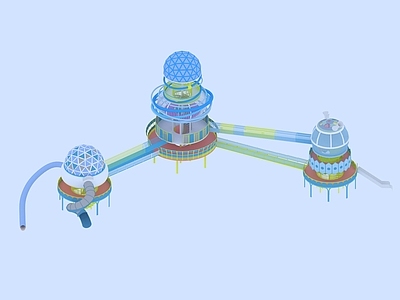 儿童器材 太空星球城堡