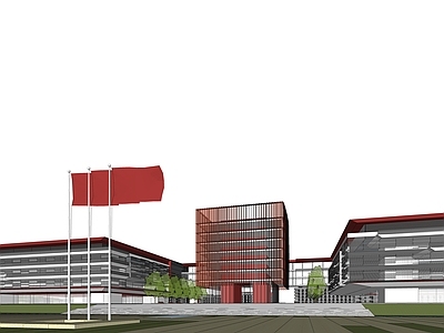 现代学校建筑 现代风格学校