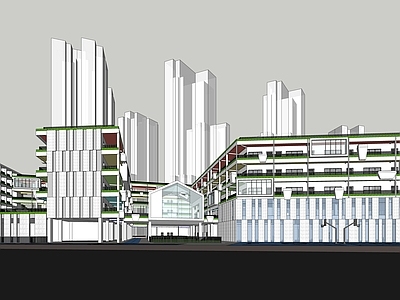 现代学校建筑 现代风格学校