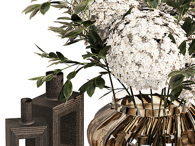 新中式轻奢摆件组合 电视柜摆件 餐边柜摆件 餐桌摆件 玄关摆件