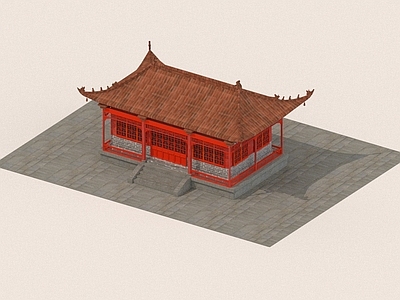 现代中式其他文体建筑 庭院 四合院