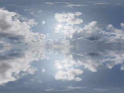 现代天空HDR 多云全景天空 有云hdr 蓝天白云 白天