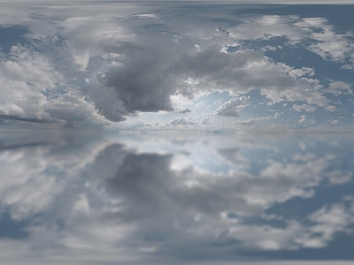 现代天空HDR 全景天空hdr 多云 白天 蓝天白云