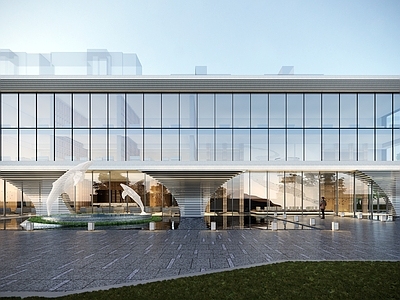 现代展览馆建筑 现代展馆