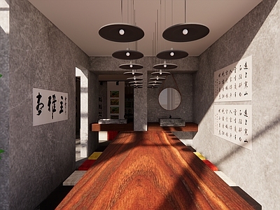 现代其他文化空间 书画 画画室 书画展览
