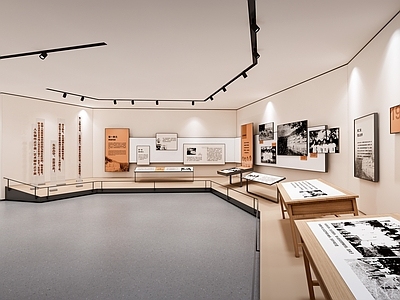 现代文化展厅 现代美术展厅 画廊 展厅