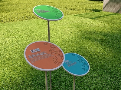 现代简约标识标牌 植物标识牌 植物名称 标识科普牌 科普牌 植物牌