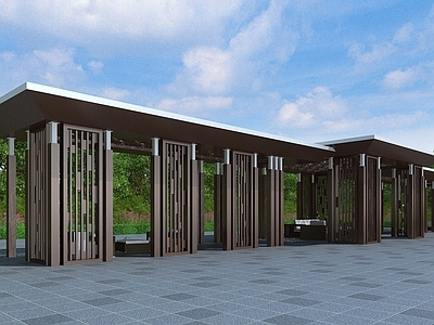 现代廊架 大型廊架凉亭 休闲廊架 景观廊架