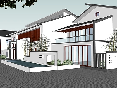 现代新中式小公建 中式小会所