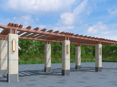 现代欧式廊架 休闲廊架 景观廊架花架