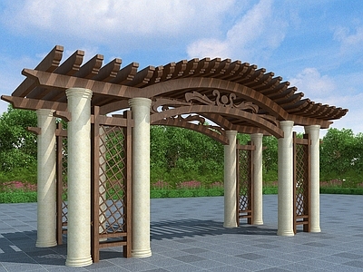 法式欧式廊架 廊架花架拱门 休闲花架大门入口