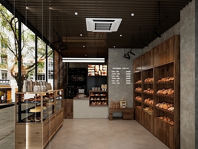 现代甜品面包店 面包店