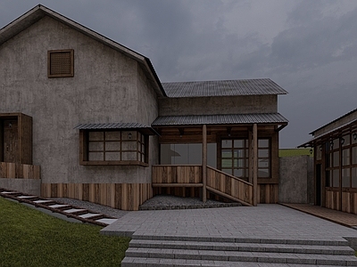 极简侘寂风格建筑 建筑改造