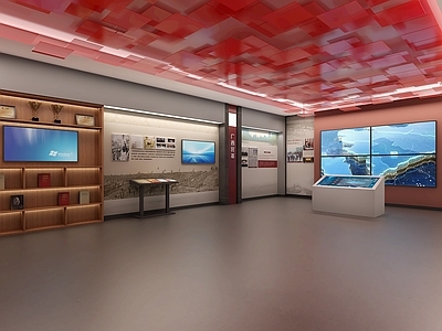 现代党建展厅 党建展厅 荣誉室