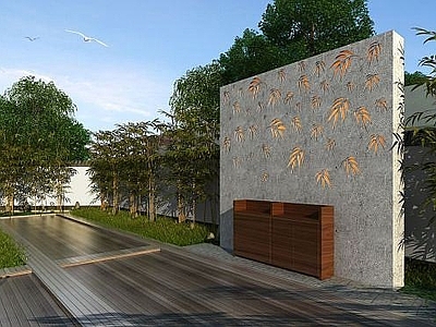 中式别墅院落景观