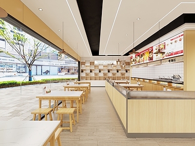 现代茶餐厅 现代餐饮店