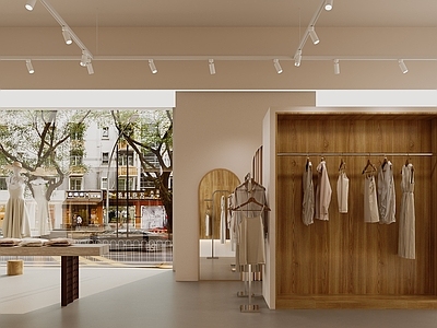 现代奶油服装店 儿童店 服装店