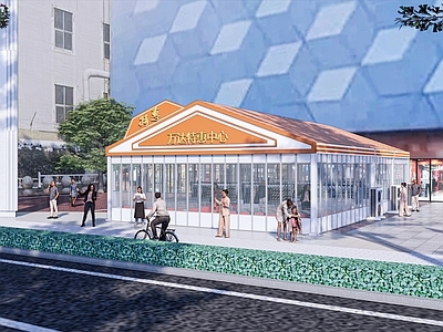 现代商业景观 商业特惠店 商业临建 大卖场 折扣店