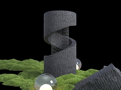中式其他景观小品 景观小品 景观水景 小品摆件 中式庭院小品 摆件雕塑