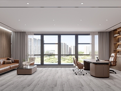 现代轻奢其他办公空间 轻奢经理办公室 总经理办公室 办公室