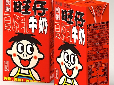酒水食物 饮料 旺仔牛奶